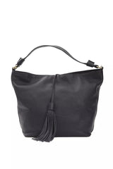 Pompei Donatella Gray Leather Women Shoulder Bag -  Luxury Shoulder Bag for Women -  Pompei Donatella.