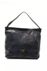 Pompei Donatella Blue Leather Women Shoulder Bag -  Luxury Shoulder Bag for Women -  Pompei Donatella.