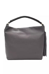 Pompei Donatella Gray Leather Women Shoulder Bag -  Luxury Shoulder Bag for Women -  Pompei Donatella.