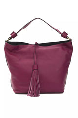 Pompei Donatella Burgundy Leather Women Shoulder Bag -  Luxury Shoulder Bag for Women -  Pompei Donatella.