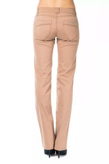 Ungaro Fever Beige Cotton Women Pants - - Ungaro Fever.