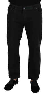 John Galliano Black Cotton Back Buckle Casual Denim Jeans -   -  John Galliano.