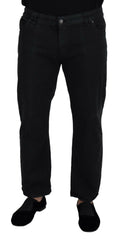 John Galliano Black Cotton Back Buckle Casual Denim Jeans -   -  John Galliano.