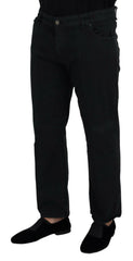 John Galliano Black Cotton Back Buckle Casual Denim Jeans -   -  John Galliano.