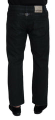 John Galliano Black Cotton Back Buckle Casual Denim Jeans -   -  John Galliano.