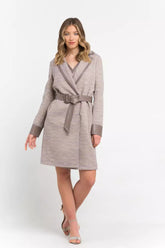 Trussardi Beige Cotton Women Coat -   -  Trussardi.