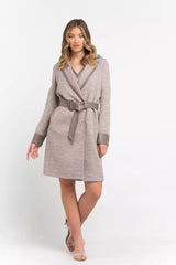 Trussardi Beige Cotton Women Coat -   -  Trussardi.