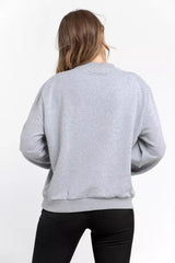Trussardi Gray Cotton Women Sweatshirt -   -  Trussardi.