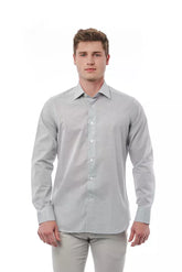 Bagutta Gray Cotton Men Shirt -   -  Bagutta.