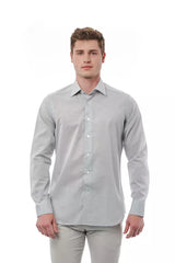 Bagutta Gray Cotton Men Shirt -   -  Bagutta.