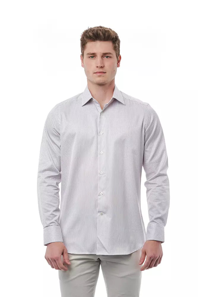 Bagutta White Cotton Men Shirt -   -  Bagutta.