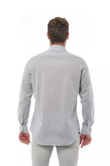 Bagutta Gray Cotton Men Shirt -   -  Bagutta.
