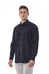 Bagutta Black Cotton Men Shirt -   -  Bagutta.
