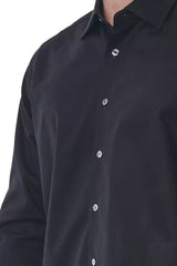 Bagutta Black Cotton Men Shirt -   -  Bagutta.