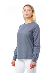 Bagutta Blue Cotton Women Blouse -   -  Bagutta.