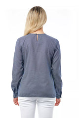 Bagutta Blue Cotton Women Blouse -   -  Bagutta.