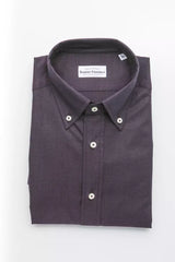 Robert Friedman Black Cotton Men Shirt -   -  Robert Friedman.