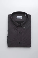 Robert Friedman Black Cotton Men's Shirt -   -  Robert Friedman.