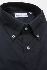 Robert Friedman Black Cotton Men Shirt -   -  Robert Friedman.