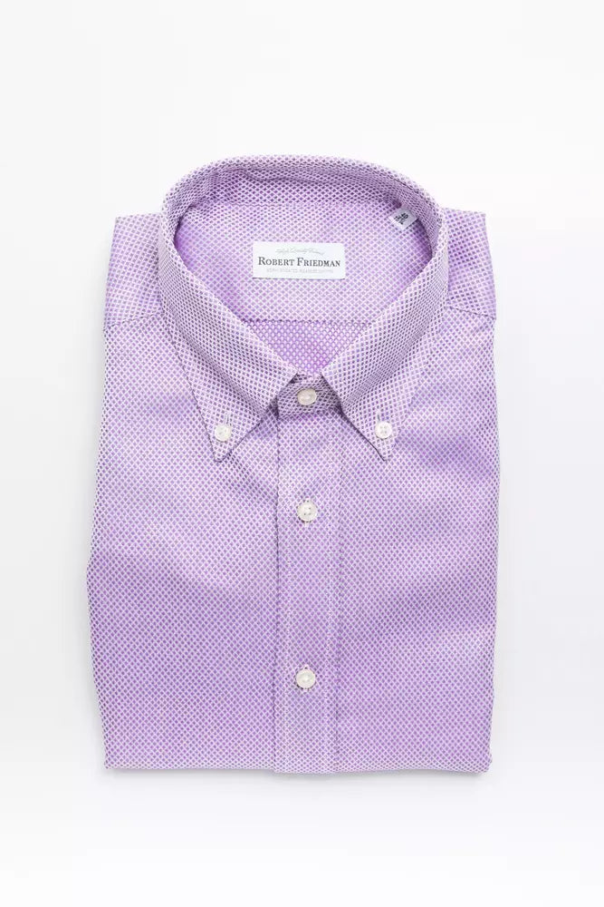 Robert Friedman Multicolor Cotton Men Shirt -   -  Robert Friedman.