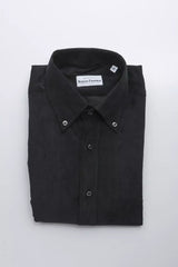 Robert Friedman Black Cotton Men's Shirt -   -  Robert Friedman.