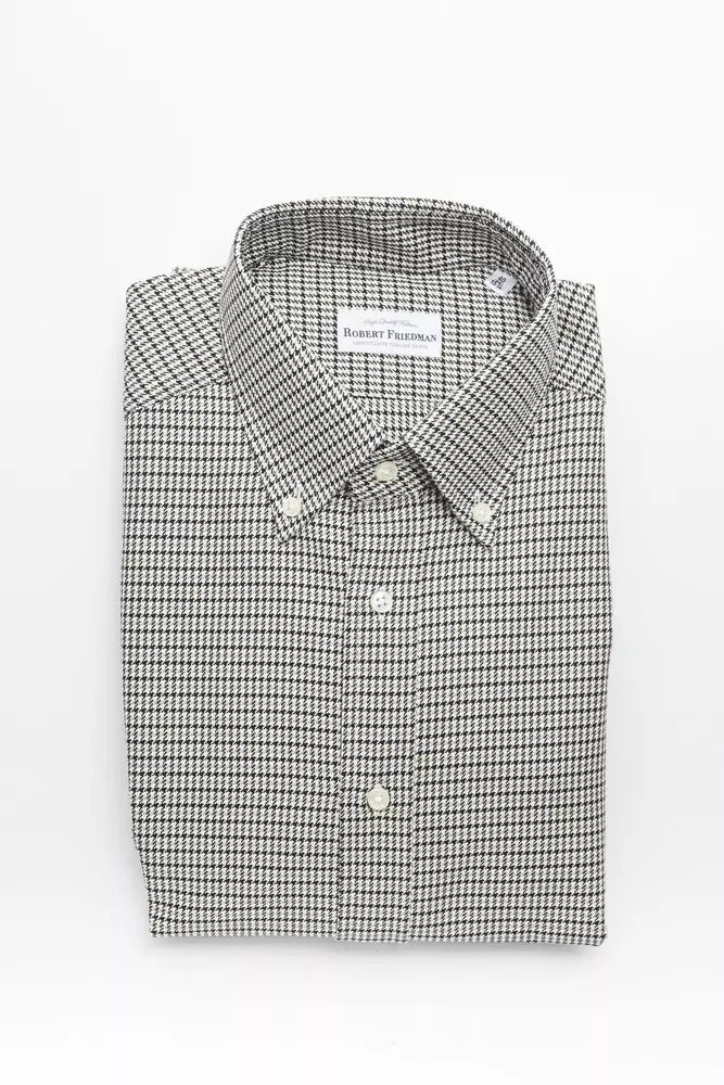 Robert Friedman Beige Cotton Men's Shirt - - Robert Friedman.