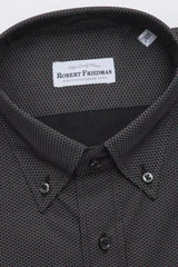 Robert Friedman Black Cotton Men's Shirt -   -  Robert Friedman.