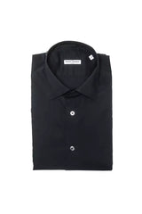 Robert Friedman Black Cotton Men's Shirt -   -  Robert Friedman.