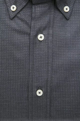 Robert Friedman Green Cotton Men Shirt - - Robert Friedman.
