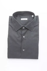 Robert Friedman Black Cotton Men Shirt -   -  Robert Friedman.