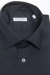 Robert Friedman Black Cotton Men's Shirt -   -  Robert Friedman.