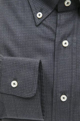 Robert Friedman Green Cotton Men Shirt - - Robert Friedman.