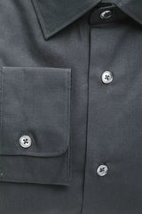Robert Friedman Black Cotton Men Shirt -   -  Robert Friedman.