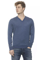Billionaire Italian Couture Elegant Cashmere V-Neck Men's Sweater -   -  Billionaire Italian Couture.
