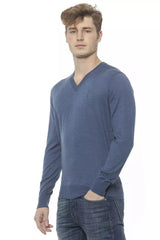 Billionaire Italian Couture Elegant Cashmere V-Neck Men's Sweater -   -  Billionaire Italian Couture.