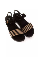 Péché Originel Gold Textile Women Sandal -   -  Péché Originel.