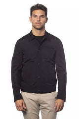 Verri Black Cotton Men Bomber Jacket -   -  Verri.