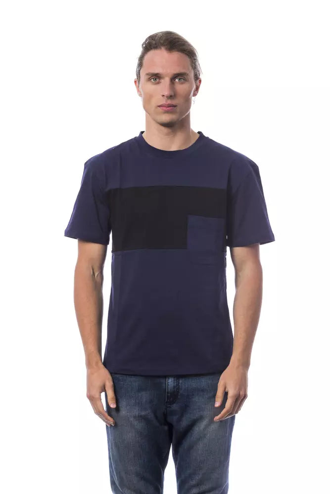 Verri Blue Cotton Men T-Shirt -   -  Verri.