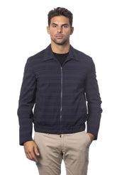 Verri Blue Wool Men Jacket -   -  Verri.
