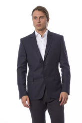 Verri Elegant Blue Wool Single-Breasted Blazer -   -  Verri.