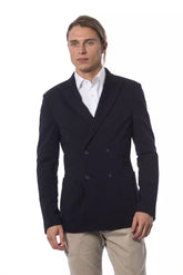 Verri Blue Viscose Men Blazer -   -  Verri.