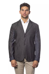 Verri Gray Cotton Men Blazer -   -  Verri.