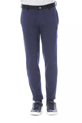 Verri Blue Viscose Men's Pant -   -  Verri.