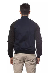 Verri Blue Cotton Men Bomber Jacket -   -  Verri.