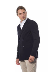 Verri Blue Viscose Men Blazer -   -  Verri.
