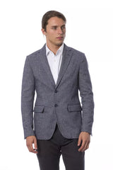 Verri Elegant Blue Single Breasted Blazer -   -  Verri.