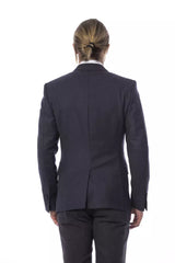 Verri Blue Wool Men Blazer -   -  Verri.