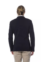 Verri Blue Viscose Men Blazer -   -  Verri.
