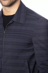 Verri Elegant Wool Blend Bomber Jacket -   -  Verri.