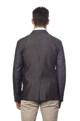 Verri Gray Cotton Men Blazer -   -  Verri.